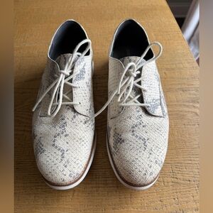 Cole Haan Original Grand Chalk Python Print Plain Oxford